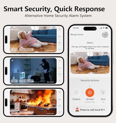 Image of Gyliziex Cameras for Home Security Indoor Robot, 2K 2.4&5Ghz Indoor Camera WiFi Wireless Pet /Nanny /Dog Camera Phone App, Human Detection Color Night Vision, 2 Way Talk