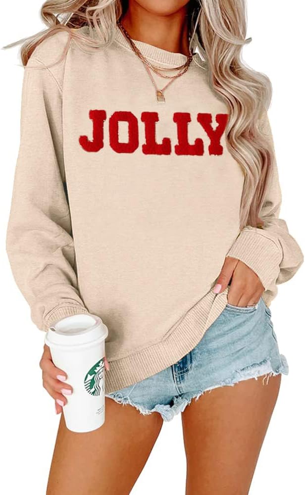 Christmas Sweatshirts for Women: Christmas Sweaters Christmas Tree Sweatshirts Xmas Long Sleeve Shirts Crewneck Pullover Tops
