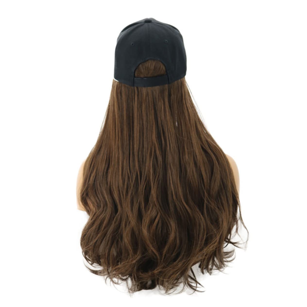 Homoyoyo Long Curly Hair Wig Cap Women Hair Wig Hat for Women Fashionable Long Bonnet