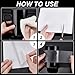 PH PandaHall 10pcs Rubber Grip Tape, 7.8x7 inch Strong Adhesive Non-Slip Tape White Ultra-Thin Cushion Pad Versatile Anti-Slip Solution Pad for Phone Cases Tables Tool Handles Bottles