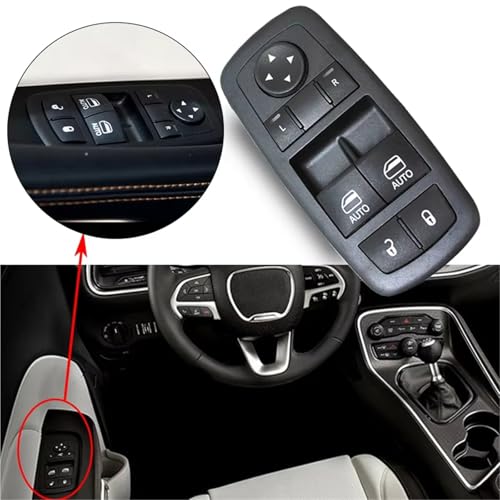 Bouton commande lève vitre réactif pour passager Dodge Challenger 68183751AD - 2