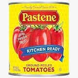 Pastene Kitchen Ready Crushed Peeled Tomatoes, 28 Ounce (Pack Of 6)