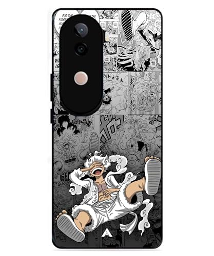 Image of Premium Anime 2 Case for Vivo v40e (Glossy Finish) Soft-Touch Metal TPU Back Cover, Shockproof, Designer, Aesthetic Mobile Phone Case