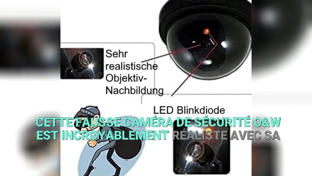 Caméra Factice Dôme - Faux Enregistreur Vidéo - Simulateur De Surveillance Mural / Plafond