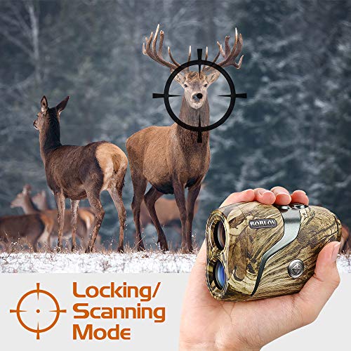 BOBLOV Hunting Rangefinder 600 Yards Range Finders 6X Magnification with Slope Angle Measurement for Hunting Shooting Archery Bow Lifetime Battery Replacement - Thumbnail 4