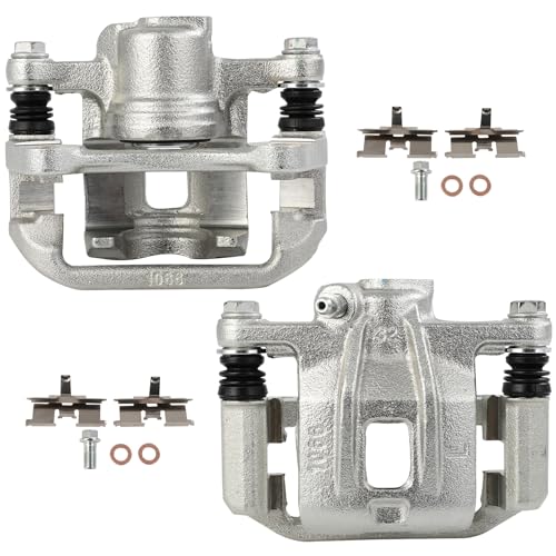Image of SCITOO Rear Driver & Passenger Side Disc Brake Calipers 19B2979 19B2978 Compatible For Chevy For Optra 2004-2010,For Chevy For Spark EV 2014-2016,For Suzuki For Reno 2005-2008,With Bracket 2PCS