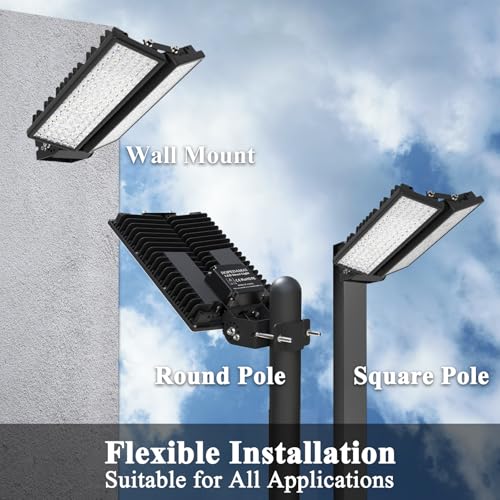 Projecteur avec angle réglable LED 200W et étanchéité IP67 pour extérieur