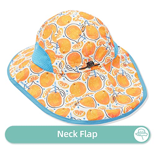 Baby Sun Hats Boys Girls Summer UPF 50+ Sun Protection Toddler Beach Hat Neck Flap Kid Cap with Wide Brim4