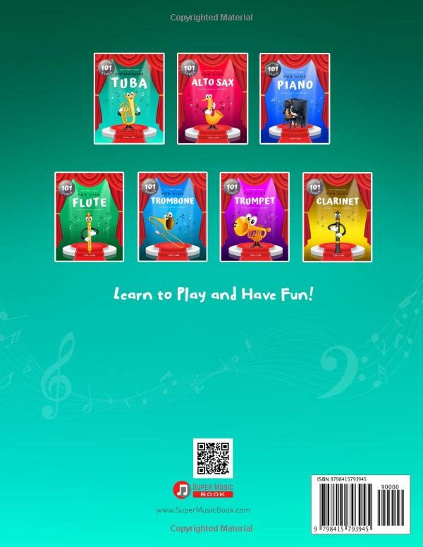 Tuba Easy Sheet Music for Beginners I 101 Popular Songs with Simple Chords: My First Big Book of Tuba in Bb I Level 1 for Kids Students Adults of All ... Classical Christmas Nursery Rhymes Hymns - Image 2