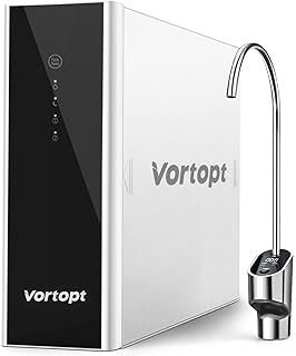 Reverse Osmosis System Water Filter - 1000GPD Under Sink Water Purifier 3:1 Pure to Drain, Tankless RO Water Filter System, 0.0001um Purification for Drinking, Reduces TDS, Smart Faucet, White