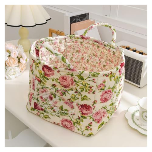 Panier à linge en tissu matelassé pliable avec poignée - 3