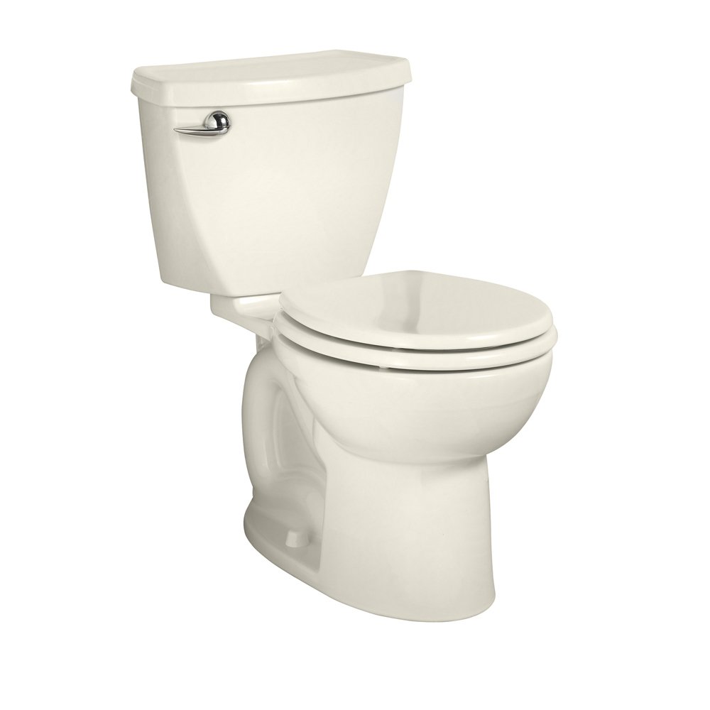 American Standard Cadet 3 Right Height Round Front Flowise Two-Piece High Efficiency Toilet with 12-Inch Rough-In, Linen Linen- BOWL ONLY