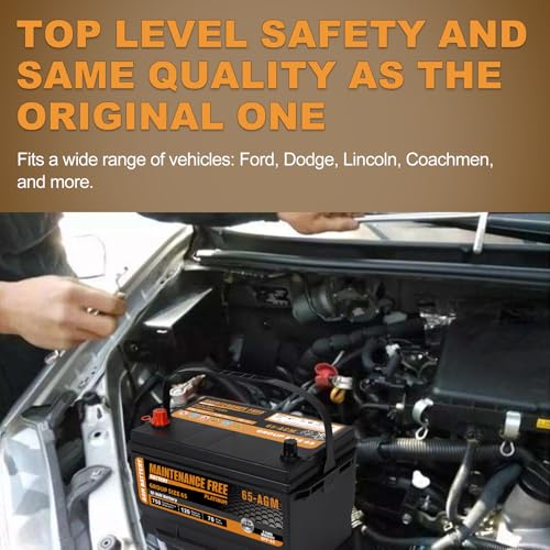 Image of BCI Group 65 AGM Car Battery, 12V 70Ah 750CCA Automotive Battery Premium Maintenance Free, 120RC, 36 Months Warranty