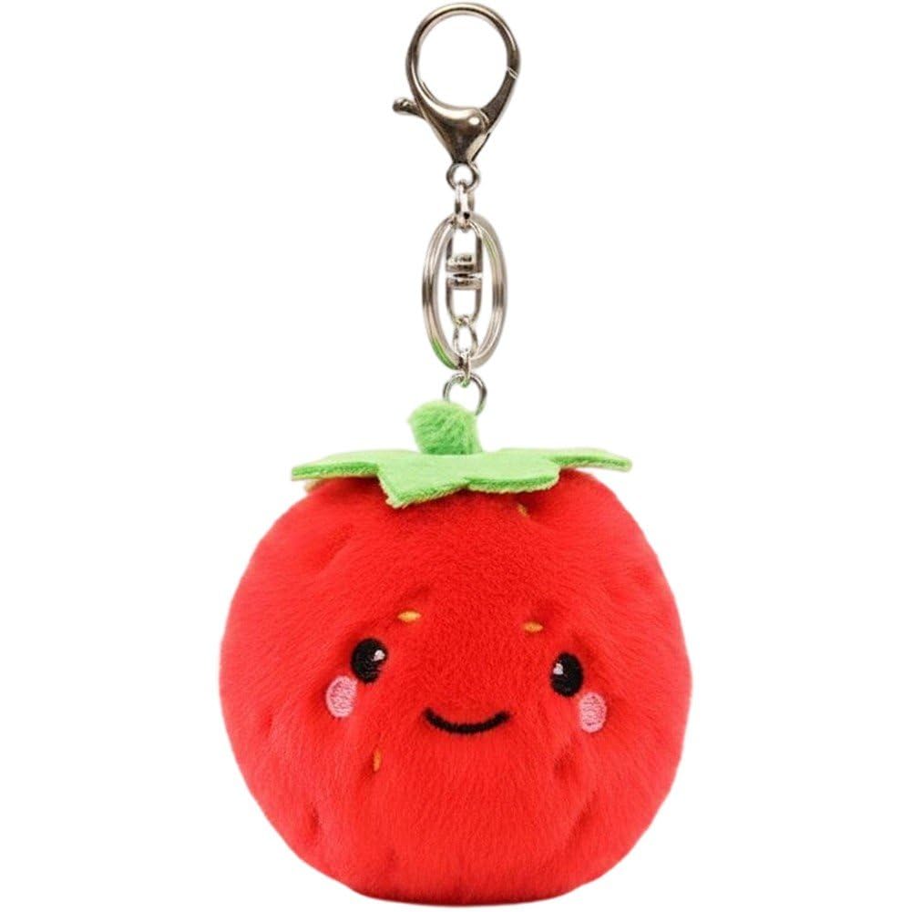 Ymxygz Cute Plush Keychain Fruit Bag Charm Women Girls Novelty Keychain Pendant for Handbag, Backpack, Purse