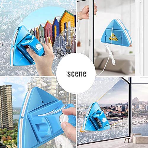 image for KOKITEA Double-sided Window Cleaner Glass Wiper Magnetic Cleaning Tool