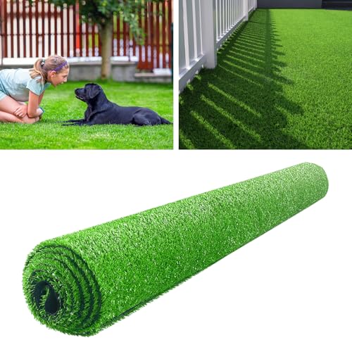 LVBAO Synthetic Artificial Grass Turf with Drainage Holes Professional Pee Pad 4FTX13FT (52 Square FT) Fake Grass Rug Carpet for Dogs Potty Training Garden Landscape Pets Patio Playground