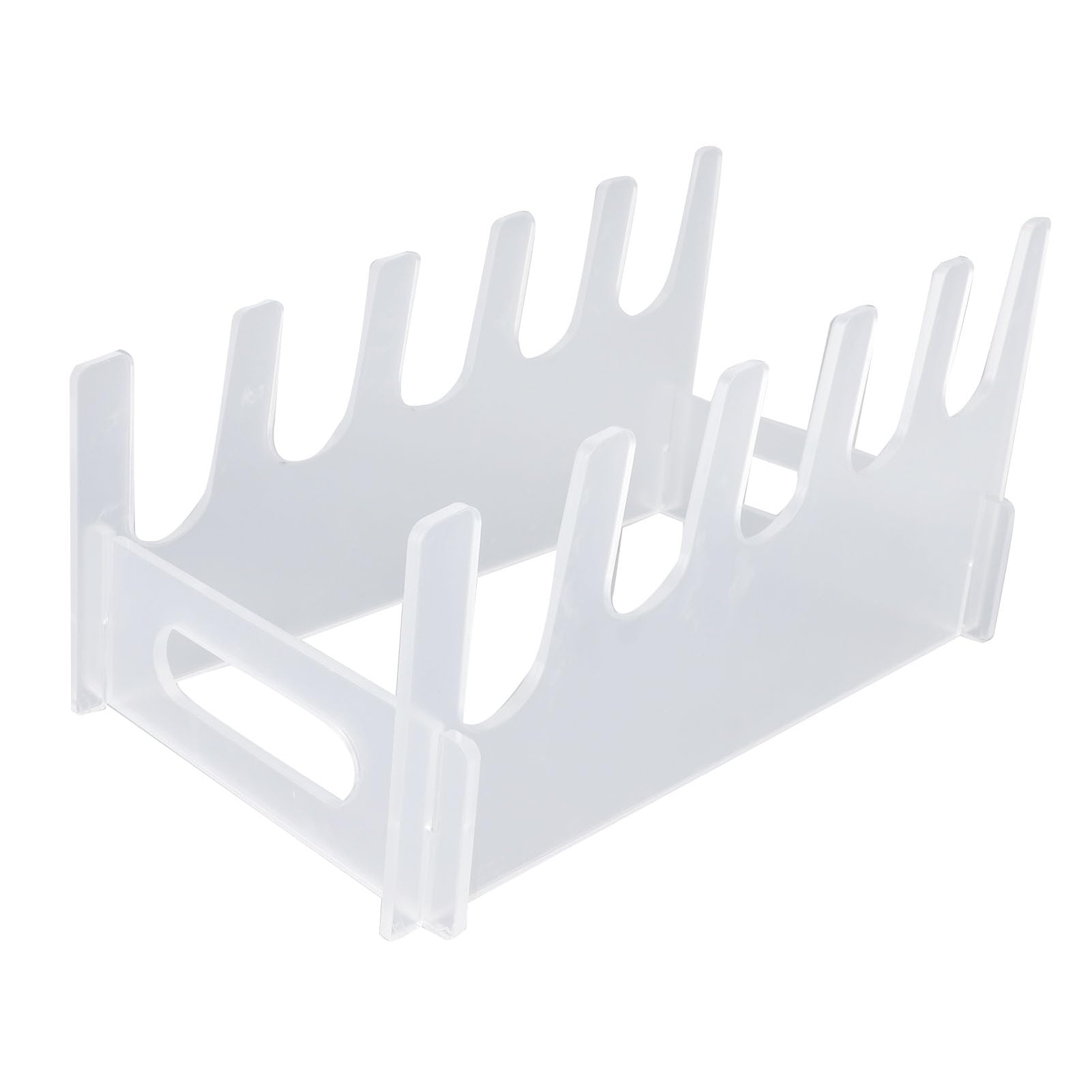 Yctze Soporte de Exhibición de Vajilla con Plato Acrílico, Cocina de 4 Capas que Ahorra Espacio para Platos, Tapas y Tablas de Ting (5 capas)