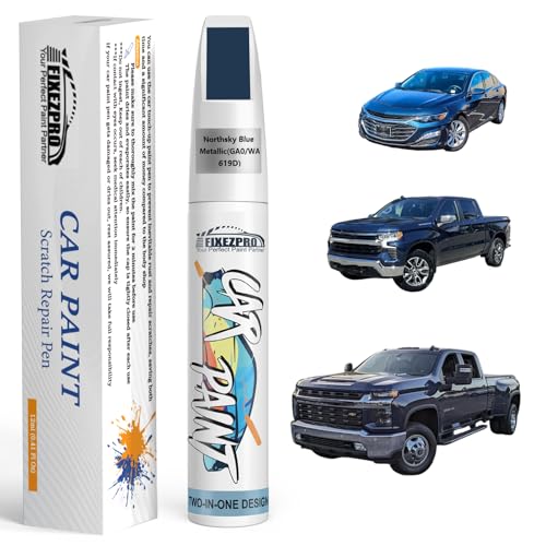 Image of Northsky Blue Metallic(GA0 /WA619D) Touch Up Paint for Chevrolet, Car Paint Scratch Repair Remover Pen Color Exact Match, Quick and Easy Fix Automotive Chips and Nicks Scuff