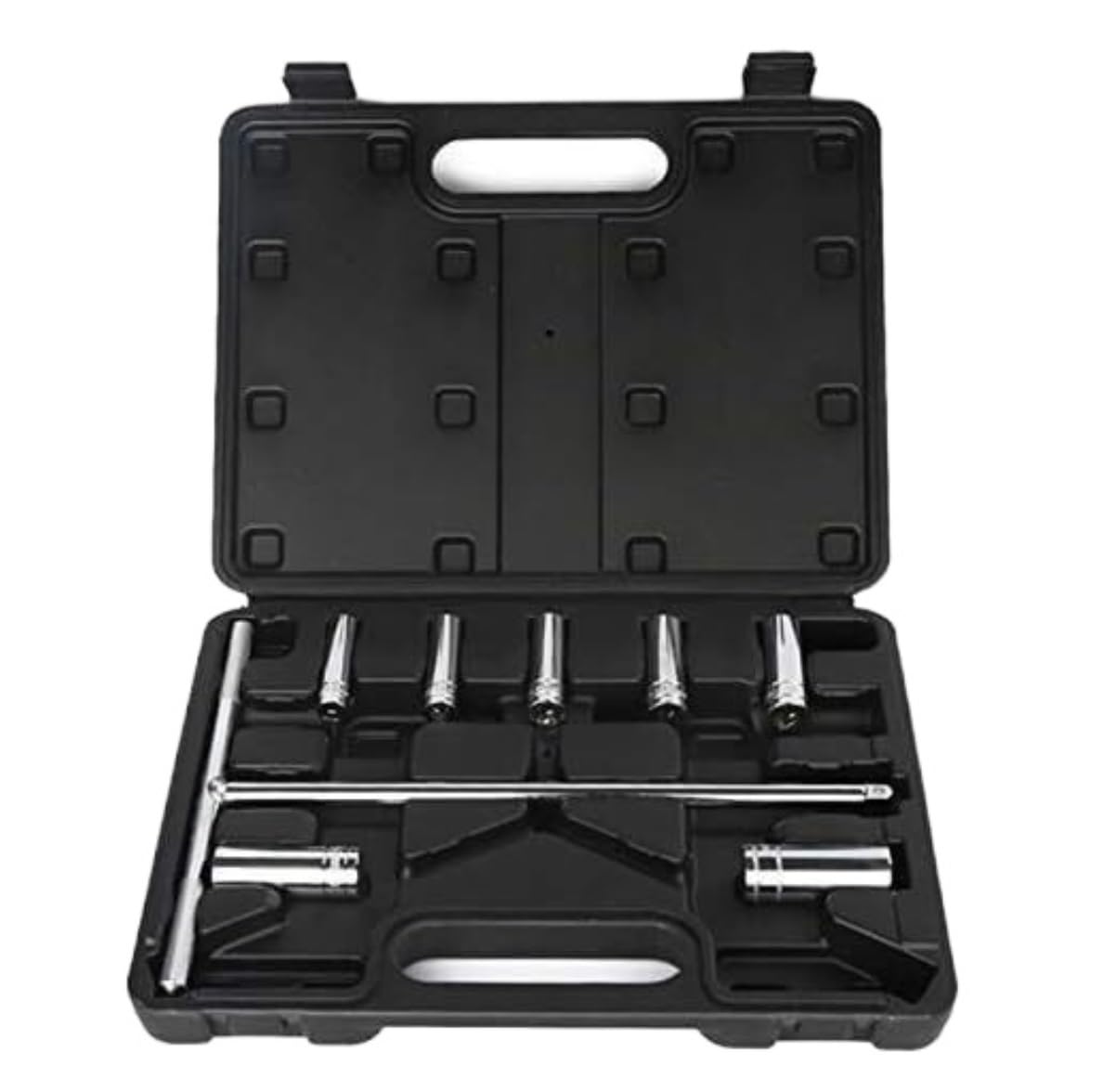 Caja Herramientas Juego De Herramientas De Reparación De Automóviles Y Bicicletas, Manguitos De Llave Universales Con Mango En Forma De T, 9 Uds. Caja De Herramientas Completa