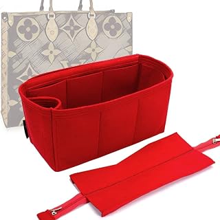 Detachable Zipper Top Style Bag and Purse Organizer Compatible for the Designer Bag OntheGo PM, MM, and GM