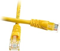 Vista 63 de CableWholesale Cable Ethernet Cat6, 24AWG, conector de placa dorada RJ45, 4 pares de cobre trenzado, par trenzado sin blindaje (UTP), cable de Blanco