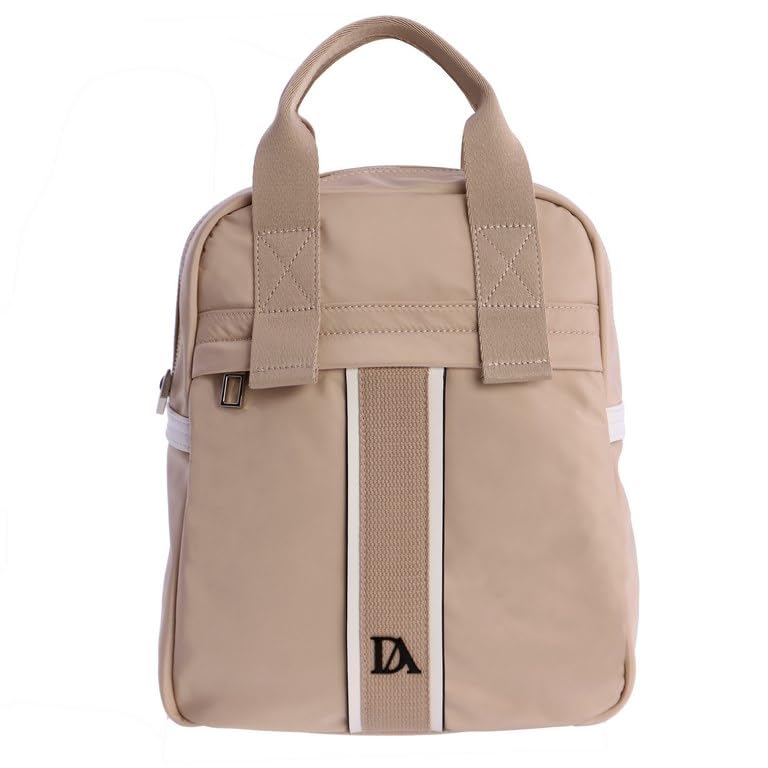 DON ALGODON Mochila, con asas para hombro y asas de mano - color beige