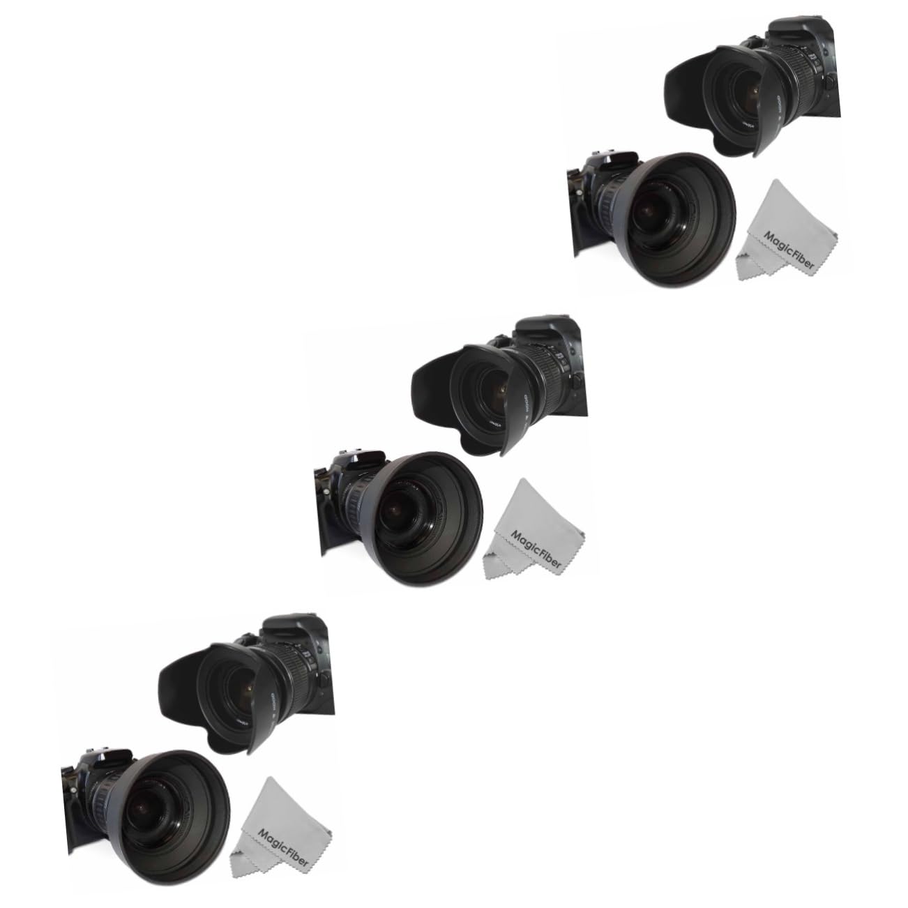 Uonlytech Paraluce Per Obiettivo Da 58 Mm Per Fotocamere Petal Flower in Plastica Abs La Gomma Protegge Lobiettivo Dagli Impatti Flare