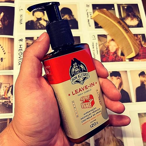 Leave-in Para Cabelo Masculino Barba Negra 120ml Don Alcides