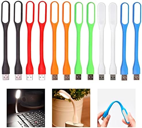 USB-Licht,Mini USB-LED-licht-Lampe,12 Stück Flexible USB LED Licht