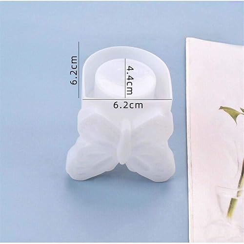 Miniatura 4 de Caja de almacenamiento de mariposa molde de resina de silicona 3D mariposa té luz portavelas moldes de fundición de silicona epoxi caja de