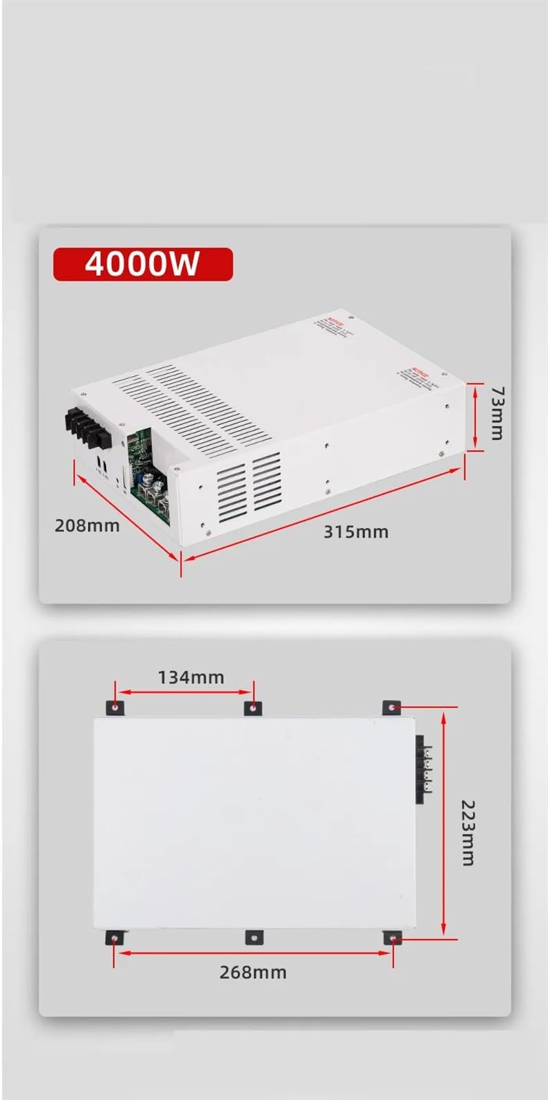 12V 24V 36V 48V 60V 72V 100V 200V 300V Transformator 4000W SMPS zasilacz LED 1 szt. (220 V, 0-100 V, 0-40 A)