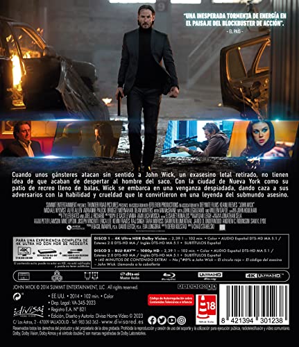 John Wick 1 solución al streaming sin comprimir en 4K y Blu-ray 3
