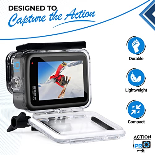 Action Pro Waterproof Case For Gopro Hero 9/10 / 11 | Shock-Proof Diving Underwater Protective Case | Housing Shell With Optical Tempered Glass #TOP1