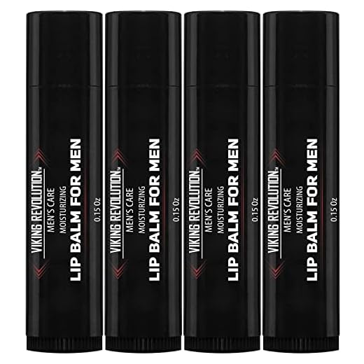All Natural Lip Balm for Men - Mens Lip Moisturizer - Lip Care for Men for Dry, Cracked, Chapped Lips