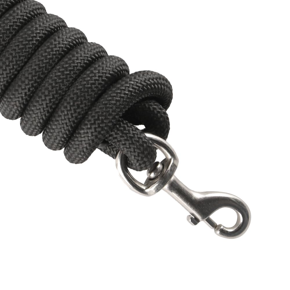 Ieron Equestrian Reins Full Braided Bolt Ropes Training Black Rope for Horses Equestrian Ropes - Image 3