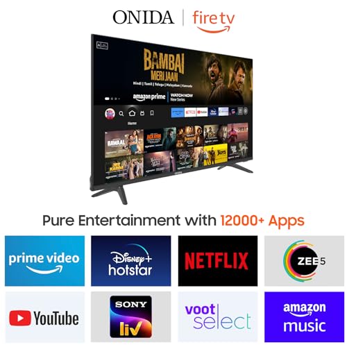 Image of Onida 108 cm (43 inches) 4K Ultra HD Smart LED Fire TV 43UIF (Black)