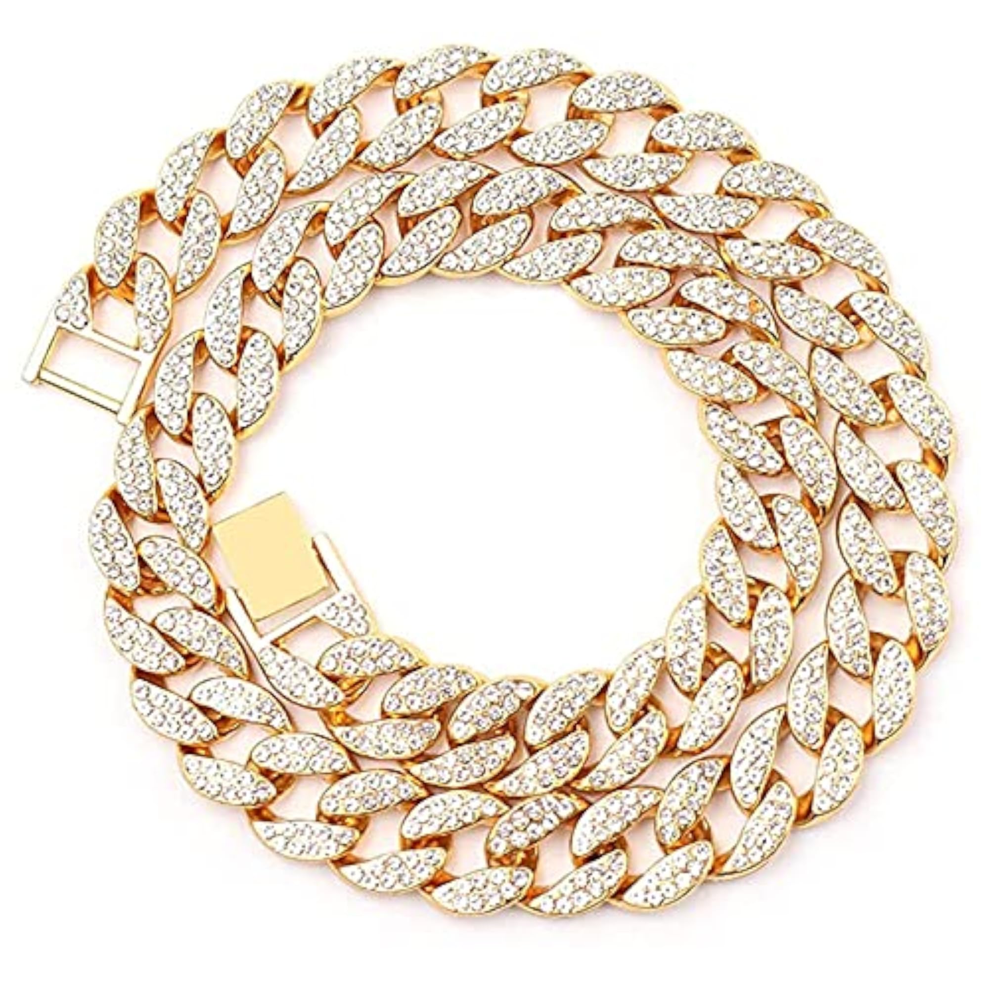 Cuban Link Chain Necklace for Men and Women, 15mm