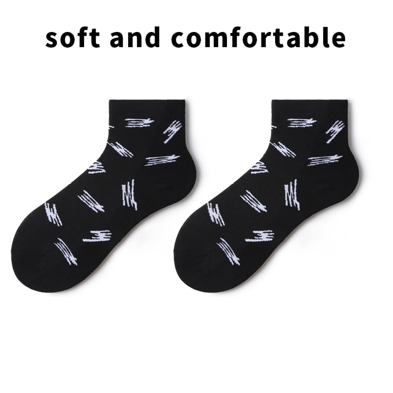Image of Solrigla Above Ankle Mini-Crew Socks Novelty Fashion Dress Socks Socks for Women /Men Gift 5 Pack Thanksgiving Day Christmas