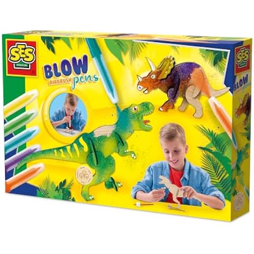 SES Creative Blow Airbrush pens - Dinosaurs