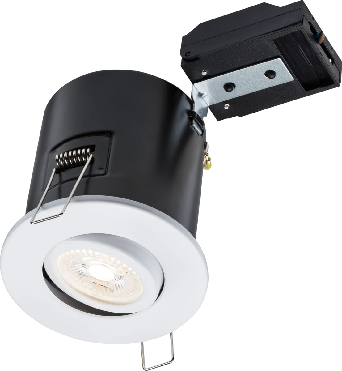 Knightsbridge White 230V Ip20 Tilt Gu10 Fire-Rated Downlight