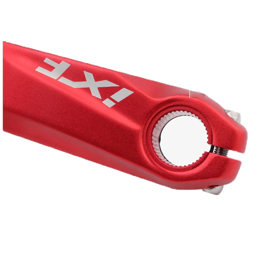 104 BCD Mountain Bike Guarnitura singola velocità, 170 mm MTB Square conico guarnitura di ricambio per pedivella della bicicletta Set (rosso)