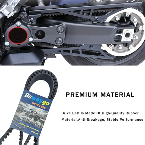 Image of Rear Drive Belt 137T 1 inch Aramid Belt Compatible with Harley Davidson Sportster XL883 XL1200 XR1200 2007-2022, FLHT /R /X FLTR 2007-2008, Replace 40024-07 40591-07 1204-0061