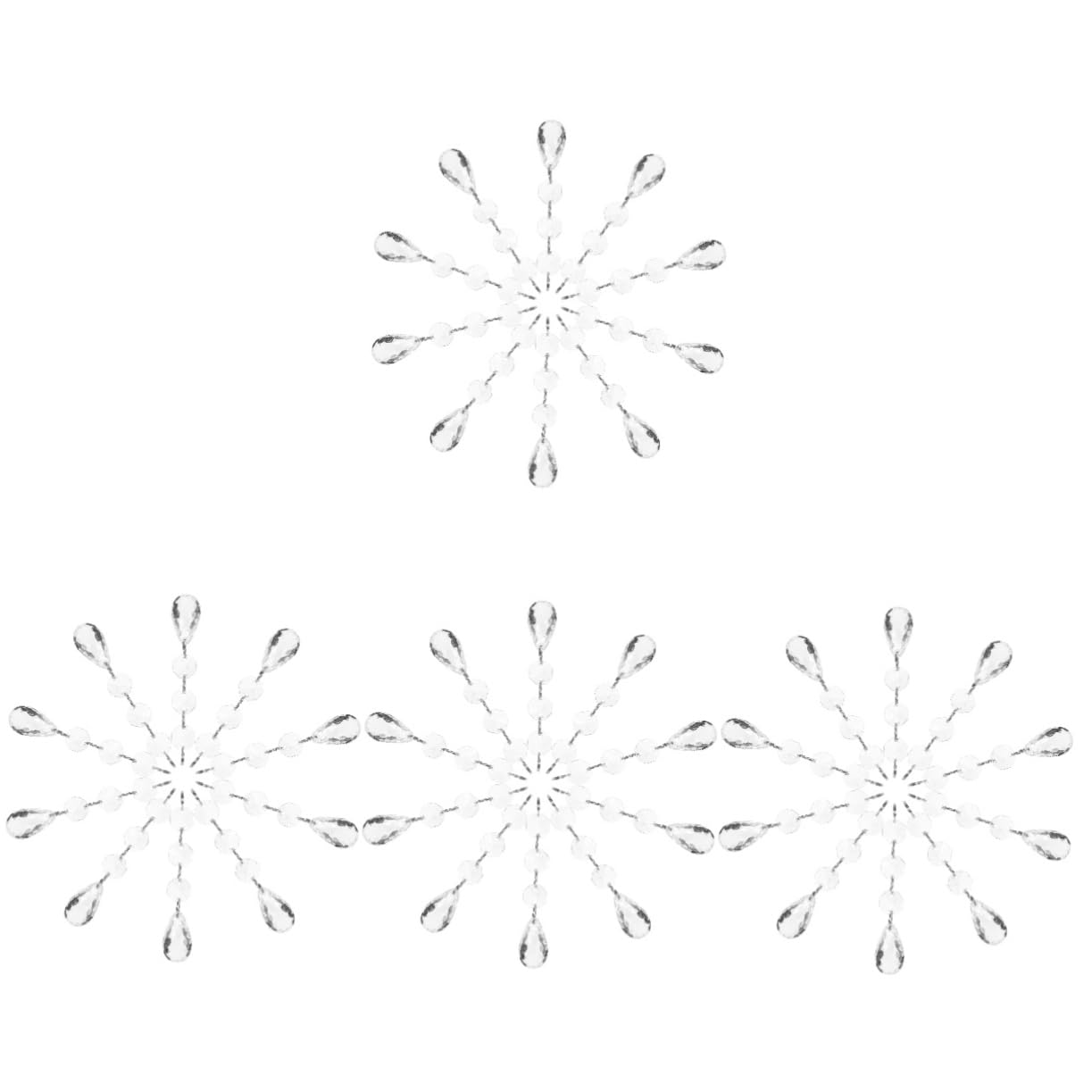 Zerodeko 4 Sätze Achteckiger Perlenanhänger Hochzeitsdeko Weihnachtsdeko Chandelier Anhänger Bastelzeug Dekorationen Kristallverzierung Für Lampe Anhänger Hängende Plastik 30 Stück * 4