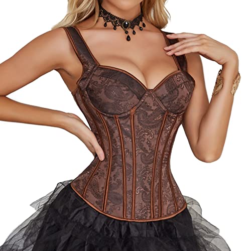 Corset Renaissance pour Halloween et soirées clubwear rétro Y2K - 3