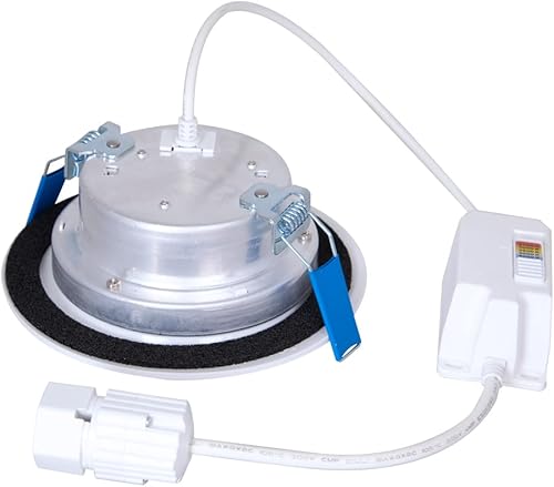Miniatura 5 de HALO LTQL4069S1EDM Quicklink - Downlight LED sin lata seleccionable 2700K, 3000K, 3500K, 4000K, 5000K CCT, 4 pulgadas, color blanco (paquete de 2)