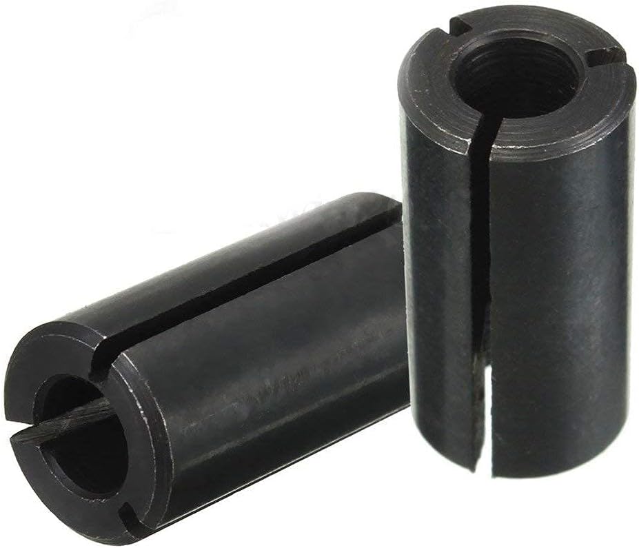 𝐋𝐮𝐨 𝐤𝐞 Pack of 2 Router Collet Set 1/2'' To 1/4'' Dia Chuck Driver Adapter Converter for Woodworking Engraving Machine Tool