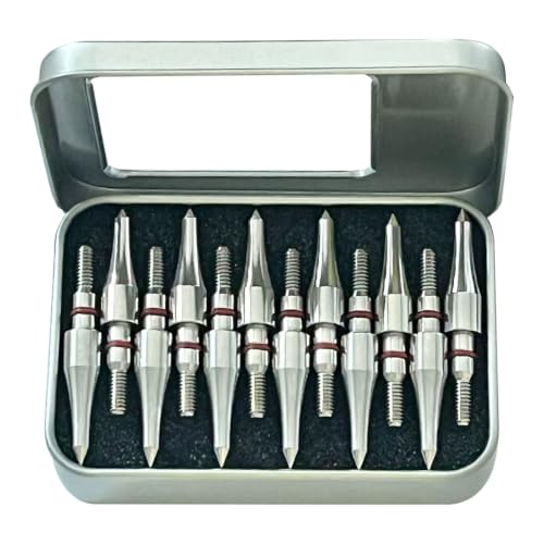 Image of 100 /125 /150 /200 /300 Grains Archery Field Points Practice Field Tips, Archery Target Practice Hunting Arrow Tip for Recurve, Compound Bow Crossbow, Stainless Steel Screw in Broadheads