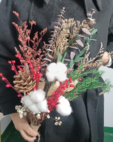 Ramo de Flores Secas Natural Decorativo 18" miniatura 3