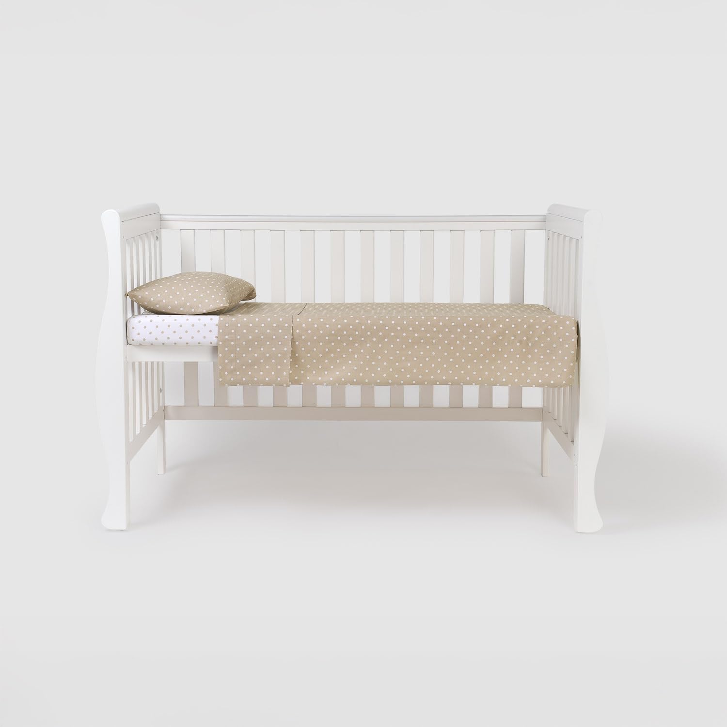 TRAMAS+ Juego Sábanas Cuna 60x120 Cama Infantil Minicunas Set Sabanas 50x80 Algodón Super Suave Ropa Cama - Cuna - 60x120cm, Caballitos Celeste — view 10