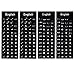 Generico Sticker Adesivi Tastiera per Trasformazione Layout Italiano - Tasti Adesivi Indelebili - Nero PVC